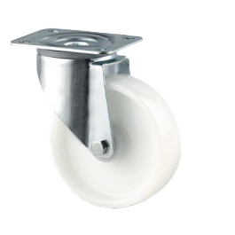 4 roulettes polyamide ø 100 mm dont 2 à freins